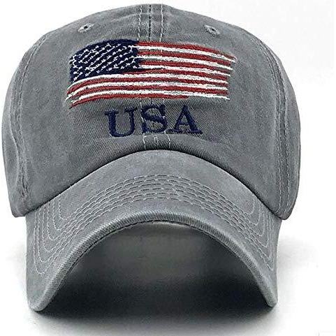 Handcuffs Usa Denim Unisex Baseball Caps Casual Sports Summer Outdoor Activities Cap For Men And Women (Grey, Free Size)