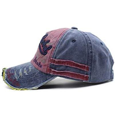 Handcuffs Denim Stylish Cap For Men Women Baseball Adjustable Free Size Caps (Blue)