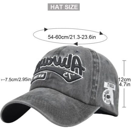 Handcuffs Caps For Men & Women Casual Baseball Cap Adjustable Sun Hat Unisex Summer Hats (Black)