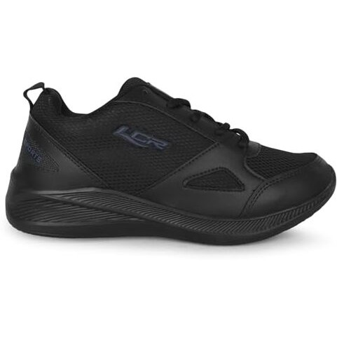 Lancer Mens Wonder-6-Fblk Black Running Shoe, 9