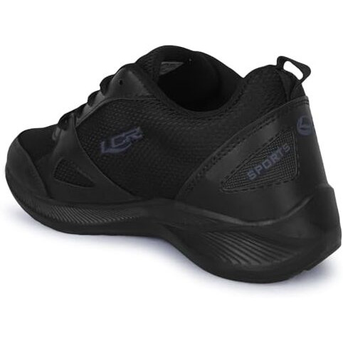 Lancer Mens Wonder-6-Fblk Black Running Shoe, 9