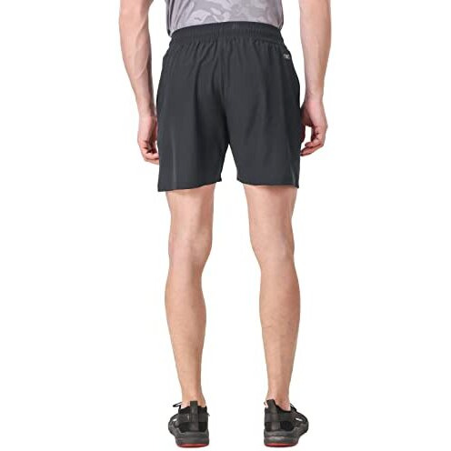 Fitinc Lycra Men Fashion Shorts With Zipper Pockets | Relaxed Fit Half Pant | Lightweight Jogging Half Pant For Men X-Large, Dark Grey