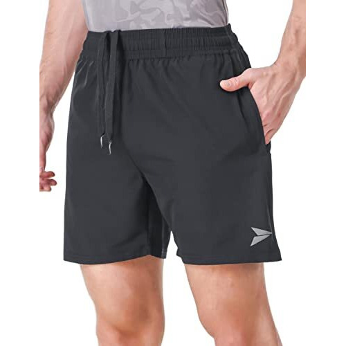 Fitinc Lycra Men Fashion Shorts With Zipper Pockets | Relaxed Fit Half Pant | Lightweight Jogging Half Pant For Men X-Large, Dark Grey