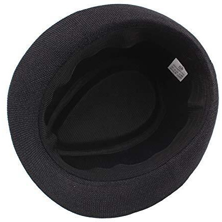 Clothera Fashion Straw Fedora/Trilby Summer Jute Hat For Men (Black), Free Size