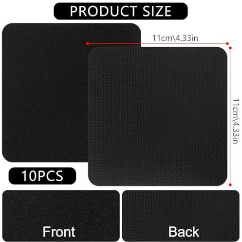 Proberos 10Pcs Neoprene Weight Lifting Grip Pads, Anti-Slip Gym Grips For Pull Ups, Hand Protection Pads For Fitness Training, Calisthenics, Bodybuilding, Yoga & Home Use - 4.33 Inches, 3Mm Thick