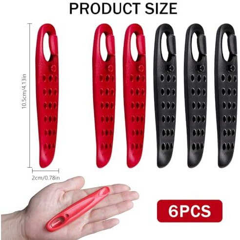 Proberos 6Pcs Roadside Bicycle Tyre Levers Tool For Inner Tube Tire, 4.3 Inches High Strength Plastic Bike Tire Tyre Lever Valve Core Tool Bicycle Repair Tool