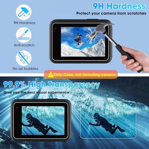 Zorbes Silicone Sleeve Rubber Protective Case Only Applicable To Go Pro Hero 13 Black Standard Lens, Battery Side Cover&Screen Protectors& Lens Caps&Lanyard For Hero 13 Black Accessories Kit