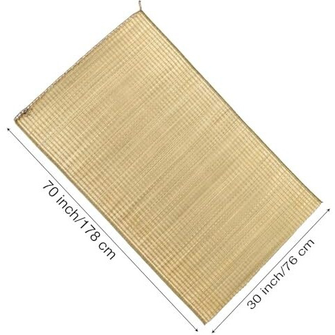 Orric Single Layered Chatai Madur Kusha Grass Mat Korai Pai Organic Yoga Mat As Floor Mat (30 X 70)