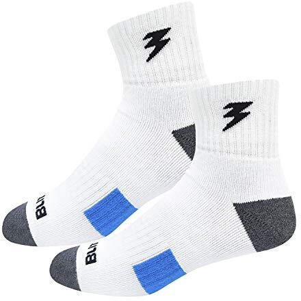 Blitzsox Cricket Pro Men's Cotton Blend Hi-Performance Professional Cricket Socks Extra Thick & Durable Quarter Length Socks (Size Uk 7-11, White) - Pack Of 3