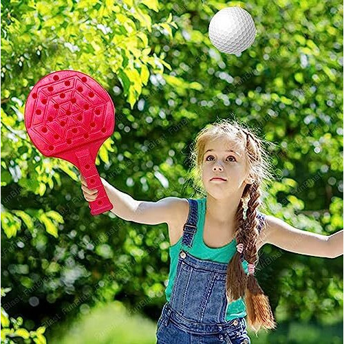 Funblast Plastic Rackets Set Of 2 For Kids - Badminton, Tennis Toys, Small Multicolor