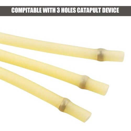 Proberos Target Games And Darts, Slingshot Accessory, Slingshotrubber Bands 3-String High Elastic Rubber Bands Elastic Natural Latex Rubber Catapult Bands