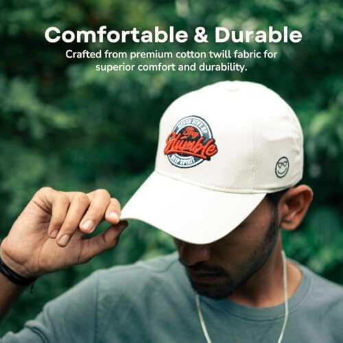 Droop Unisex Baseball Cap For Men & Women | Stylish Sports Cap For Gym, Running & Outdoor Activities | Adjustable Strap With Grommet Closure | Stay Humble Embroidered & Og Design | Universal Fit