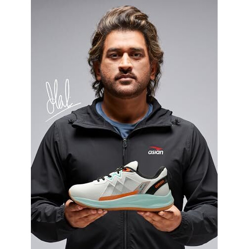 Asian Men's White Orange First Walker Shoes - 9 Uk