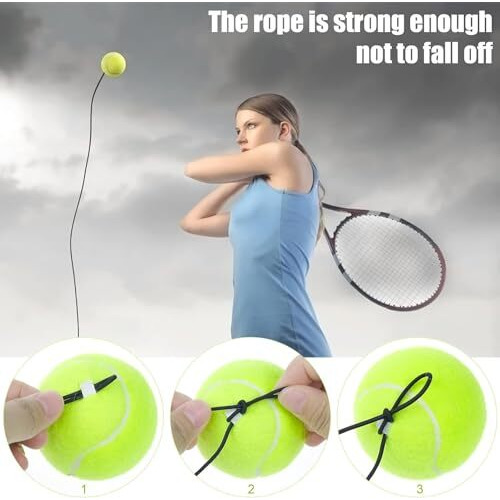 Optifit Tennis Trainer Device, Solo Tennis Training Equipment, Cricket Trainer, Portable Tennis Training Tool, Tennis Rebounder Kit, Suitable For Beginners Sport Exercise