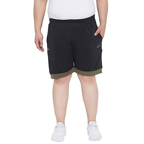 Bigbanana Men's Regular Fit Shorts (Foster,Black,7Xl)