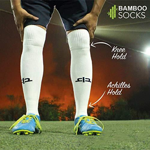 Heelium Bamboo Football Socks For Men & Women | Odour Free, Superior Grip & Cushioned Base | 3X Softer Than Cotton Stockings