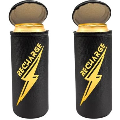 Outer Woods Insulated Beer Can Cooler Sleeve With Zip Cap  Set Of 2 | Fits 500Ml Cans | Keeps Cool For Up To 3 Hours | Beer Can Cover | Beer Cooler (Recharge - Set Of 2)