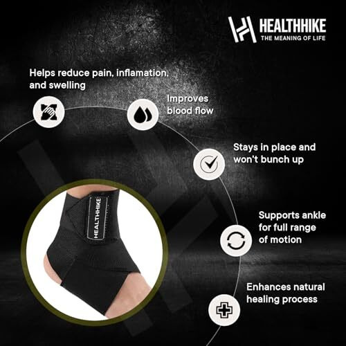 Ankle Support For Pain Relief & Recovery | Ankle Protection Compression Brace For Injuries | Ankle Band For Men & Women, Ankle Compression Strap (Pack Of 1)