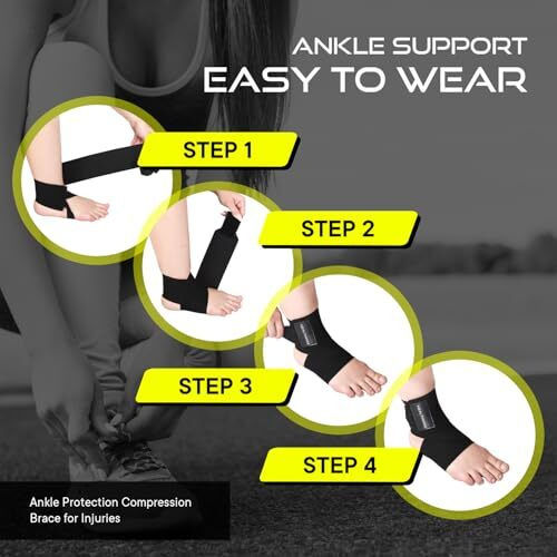 Ankle Support For Pain Relief & Recovery | Ankle Protection Compression Brace For Injuries | Ankle Band For Men & Women, Ankle Compression Strap (Pack Of 1)