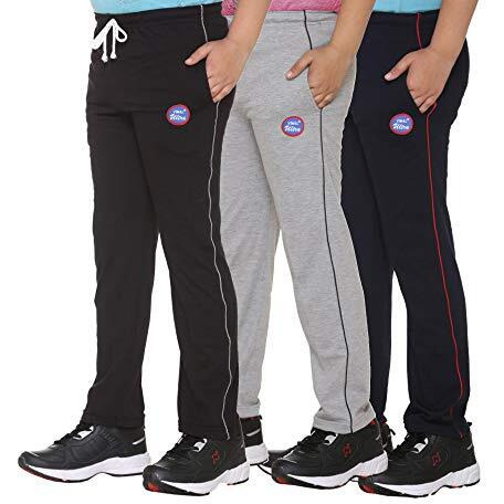 Mack Jonney Boy's Cotton Blended Regular Fit Track Pant (Multicolour, 14-15 Years) - Pack Of 3 | Rise Style Mid Rise