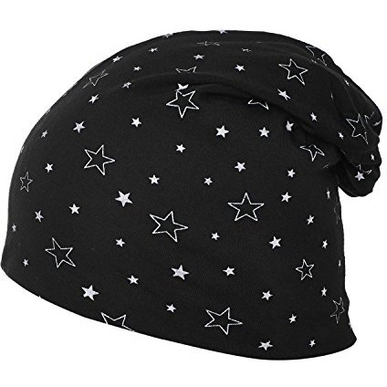 Mack Jonney Cotton Blend Beanie Cap For Women(Pack Of 2)-Cap__Prt__No.3__Nv__Prt__No.1__Bl__02-, Multicolour, Free Size