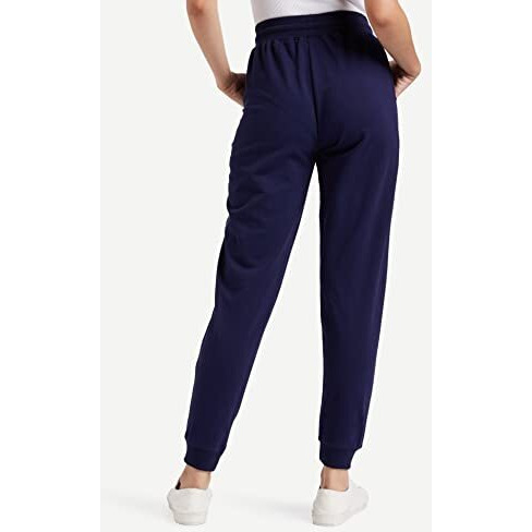 Amazon Brand - Symbol Women's Slim Fit Track Pants(Jog-07_Navy_L_Navy_Large)