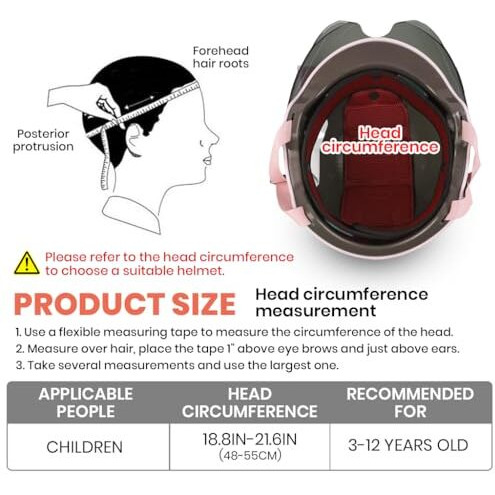 Proberos Kids Bike Scooter Helmet Safety Helmet With Visor Adjustable Chin Strap Anti-Impact Cushioning Helmet Cartoon Bunny Ear Unicorn Girls Bike Scooter Helmet Bicycle Helmet