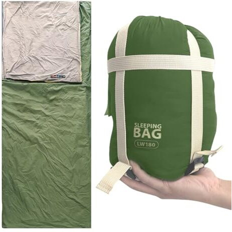 Proberos Camping Sleeping Bag, Ultralight Cotton-Filled Thermal Sleeping Bag For Outdoor -3C To 15C, Thermal Sleeping Bag Travel Accessory For Camping, Hiking, Trekking, 75X190Cm