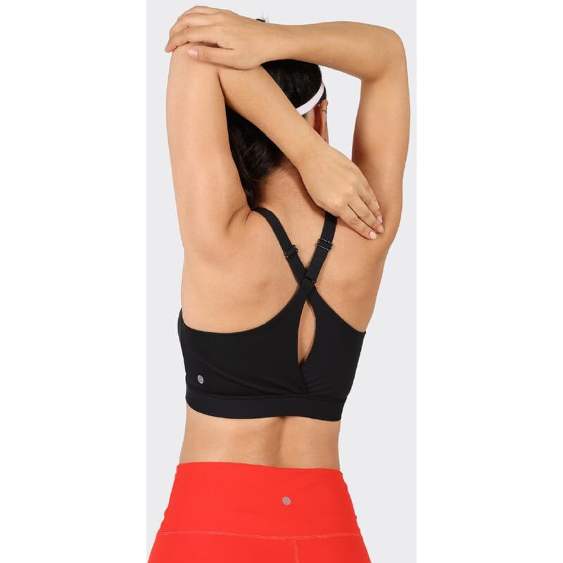 Blissclub Zip-Up Sports Bra | Front Zip Closure | Attached Hook For Extra Support | Adjustable Straps | Removable Cups