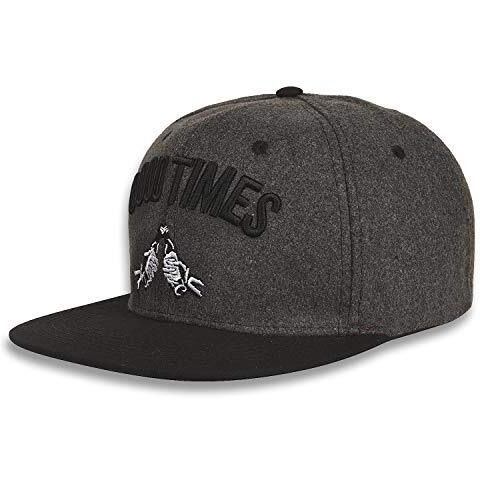 Drunken Cap For Men Women Unisex Topi Head Branded Good Time Boy's Girl's Hip Hop Caps Adjustable Strap Summer Sports Gym Dance Cotton Free Size Woolen Fashion Baseball Snapback (Dark Grey)