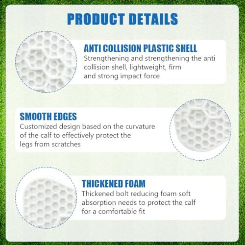 Proberos 2Pcs Silicone Shin Guards Adults Teens Shin Guards Silicone Shin Guards Pads Anti-Impact Honeycomb Construction Shin Guards