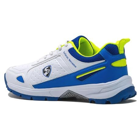 Sg Mens Shoe Club 6 0 White/Royal Blue/Lime No 9