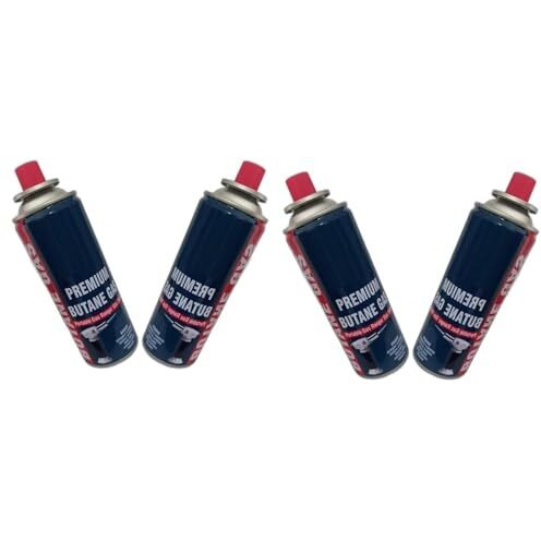 Gadget Deals Pack Of 4-225G Each- Camping Gas Cylinder - Butane Gas Can - Butane Gas | Butane Gas Refill -Flame Portable Liquefied - Butane Gas Canister | Emergencey Gas
