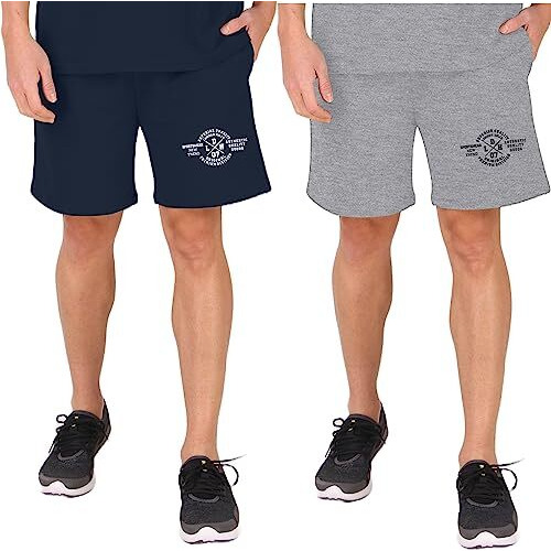 London Hills Printed Men Regular Fit Dark Blue, Grey Half Shorts