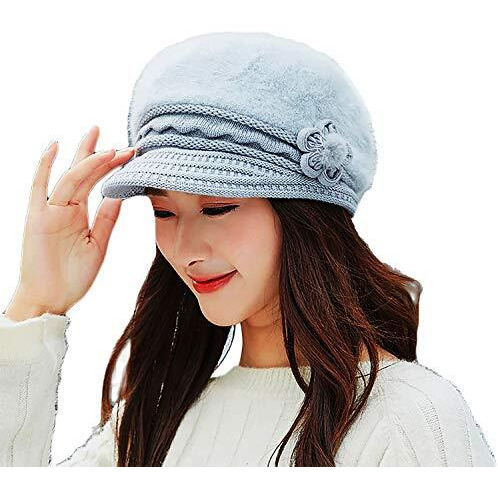 Isweven Girl's Wool Cap (Isw_Nwc4058A_Grey_Free Size)