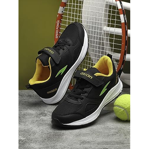 Asian Boy's Vayu-10 Sport Running & Walking Shoes With Lightweight Mesh Upper Eva Sole Casual Lace-Up Shoes For Kid's & Boy's