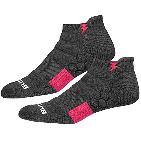 Blitzsox Hi-Tech Performance Women Socks Athletic Low Cut Sports Ankle Socks (Badminton, Running, Gym & Indoor Training), Pack Of 3 (Free Size, Multi-Coloured)