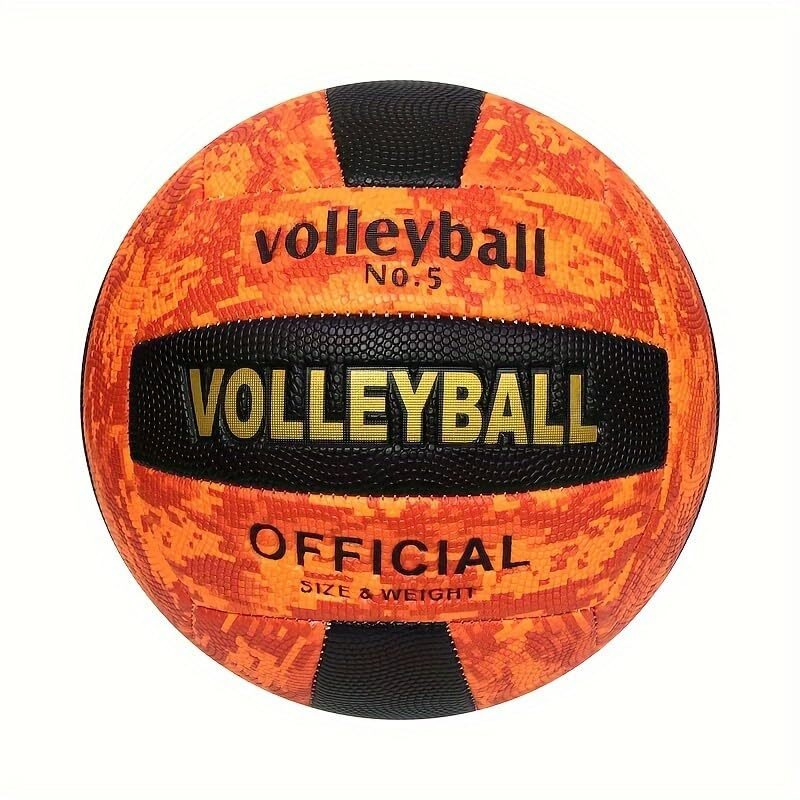 Toy Station Super Volleyball,18 Panel, Leather Pasted, For Youth, Adult Size 5, Durable, Lightweight, Waterproof, Butyl Bladder, Official Size And Weight - Assorted Mix Color