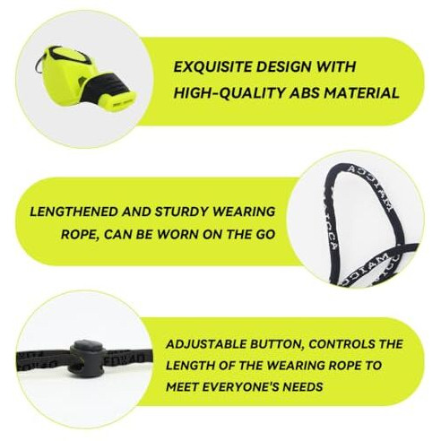 Proberos Whistle For Sports Coach, Sports Whistles With Lanyard, High Pitch Whistle, Whistle For Coach, Football Coach, Boxing Referee, Gym Teacher (Green)