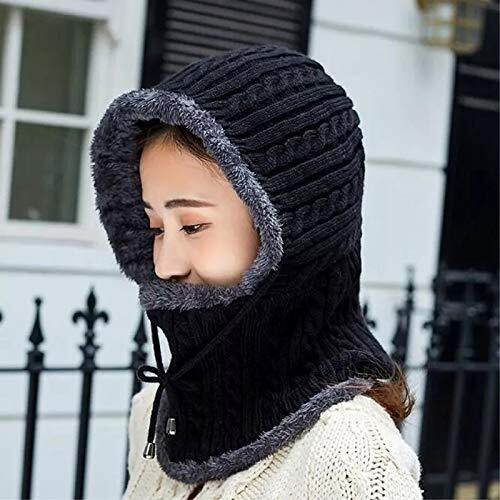 Huntsmans Era Men's And Women's Winter Knitted Beanie Winter Woollen Cap (Black, Free Size)