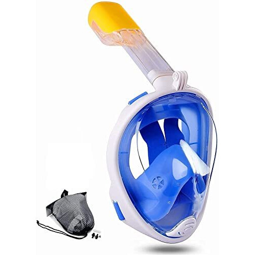 Vbm 180 Panoramic View Snorkel Mask Full Face Scuba, Dive And Swim Set For Kids Youth Adult Women Men | Easier Breath With Dry Anti-Fog Anti-Leak For Travel Beach Sea Underwater Swimming Pool