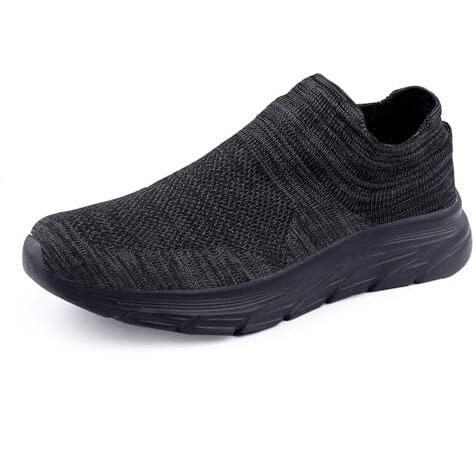 Kraasa Prorider Running Shoes For Men | Walking & Gym Shoes With Max Cushion Technology | Lace Up Sneakers For Men Black Uk 9