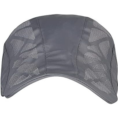 Isweven Polyester Printed Summer Breathable Mesh Baseball Cap Quick Drying Hats For Men Outdoor Light Weight Uv Protection Cap (Grey, 8013C)