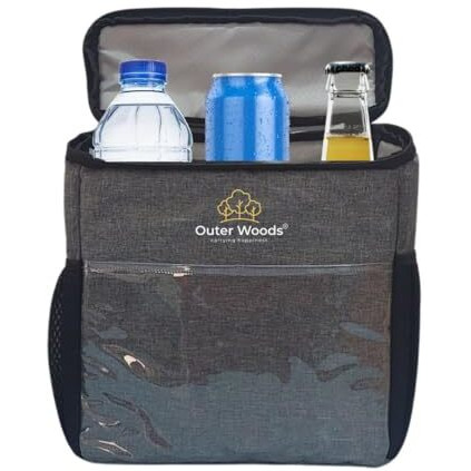 Outer Woods Insulated Cooler Bag For Cars And Suvs | Water Bottle Bag For Cars | Drinks Cooler For Cars | Insulated Bag