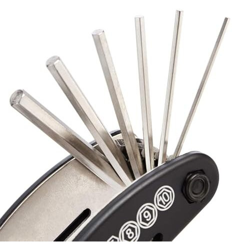 Peponz Cycle 15-In-1 Multi-Purpose Repair Tool Kit - Mountain Bike, Allen Key, Spoke, And All-In-One Cycle Tool Set For Bicycle Maintenance