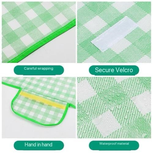 Oariv Picnic Blanket Waterproof Beach Rug 200150Cm Large Beach Picnic Mat With Portable Handy Tote For Travel Sports Home Yoga Park Grass Picnic