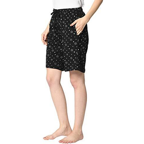 Mack Jonney Women Regular Fit Shorts Black Large Pack Of 1-D12__Prt__1Blk__01-L