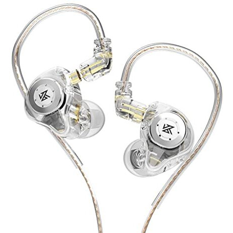 Concept Kart Kz Edx Pro Iem Earphone, Hifi Stereo Special Dual Magnetic Circuit Dynamic Driver Resin Inlay Metal Process In-Ear Monitors Earbuds With 5N Ofc 2Pin Detachable Cable, Black
