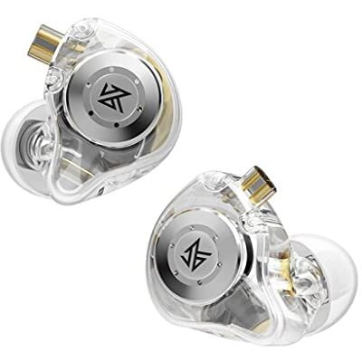 Concept Kart Kz Edx Pro Iem Earphone, Hifi Stereo Special Dual Magnetic Circuit Dynamic Driver Resin Inlay Metal Process In-Ear Monitors Earbuds With 5N Ofc 2Pin Detachable Cable, Black
