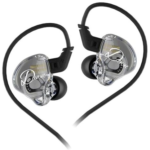 Kz Dawn In Ear Monitor Earphone With Mic, Super-Linear Dynamic Driver, Enhanced Soundstage Iem Earphones With Silver-Plated And Ofc Cable Options (Ofc Cable, No Mic)
